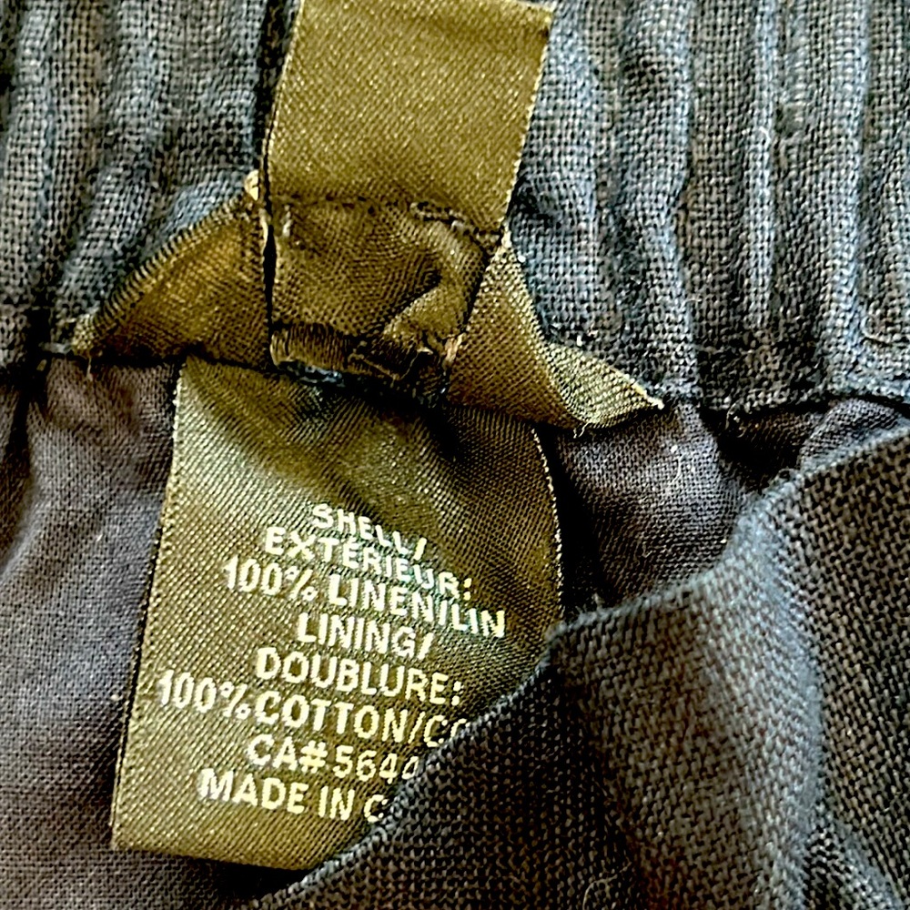 J. CREW NWOT Navy size 6 linen paper bag waist skirt with pockets - Picture 4 of 7